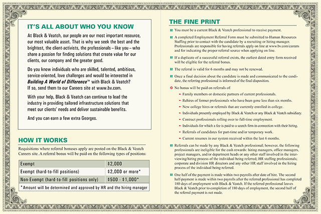 Meet George Employee Referral Program Brochure