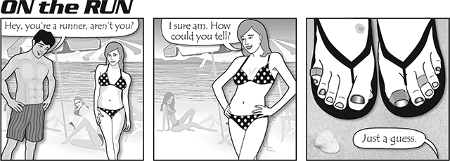 "On the Run" Comic Strip for Runners