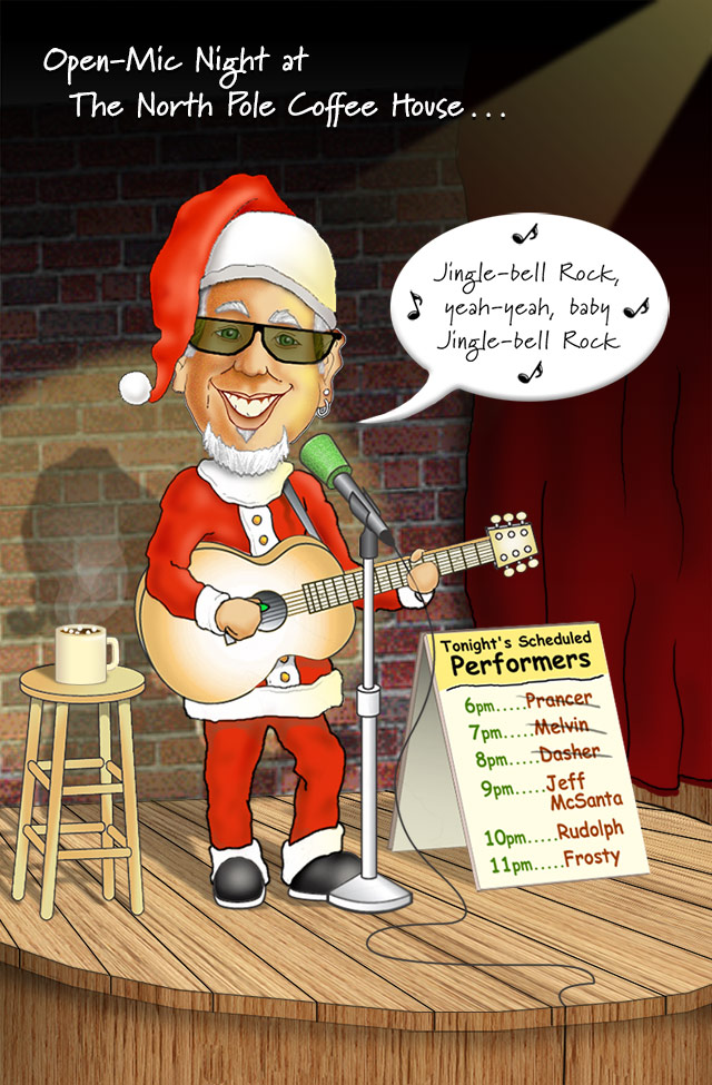 Home-made Christmas Card Caricature