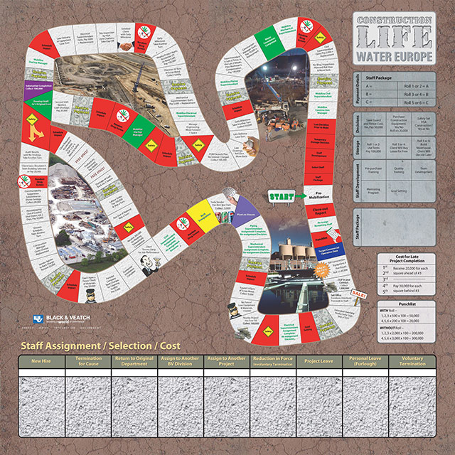 "Construction Life" Game Board Design