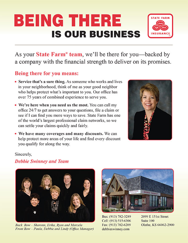 State Farm Insurance Agent Informational Flyer