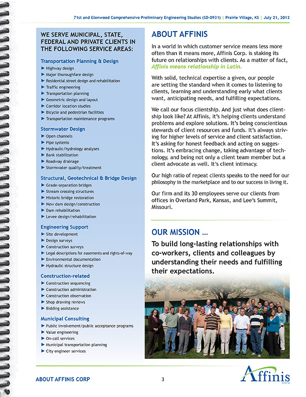 Proposal Template Design for Civil Engineering Firm