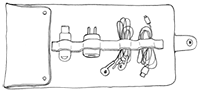 Cord-Organizer Pouch Illustration